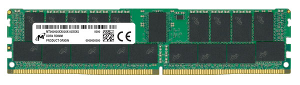 Micron 64GB DDR4 3200 8Gx72 ECC CL22 RDIMM Server Memory Module